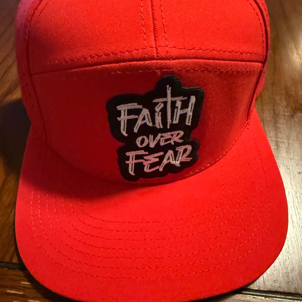 Red Faith Over Fear Cap